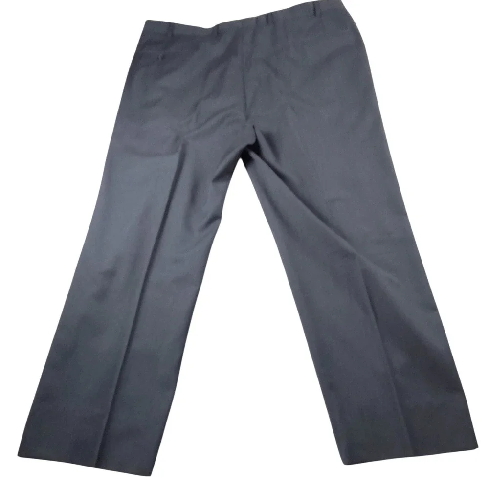 Jos. A. Bank Dress Pants Mens 42L Gray Excellent 100% Wool Pleated‎ Made in USA